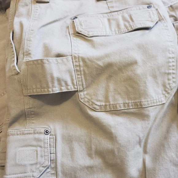 Duluth Trading Co Flex Fire Hose 5-pocket Mens Pants TAN 48x32 READ Relaxed Fit - Picture 11 of 11